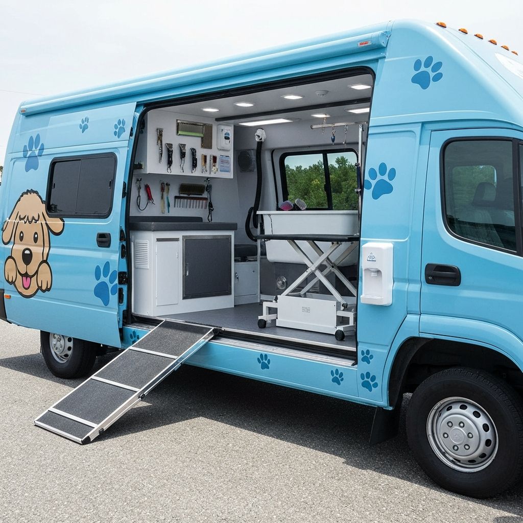 Mobile grooming van